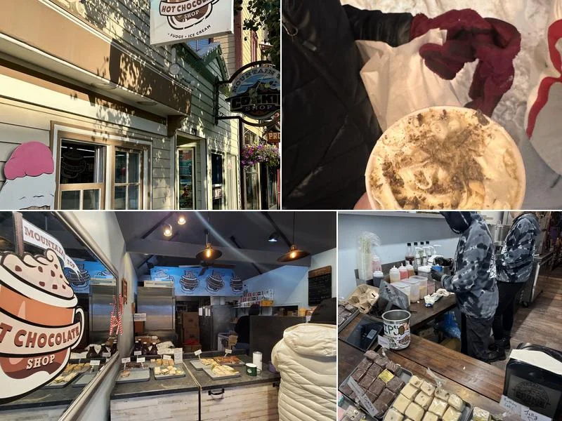 Mountain top Hot Chocolate shop business photo